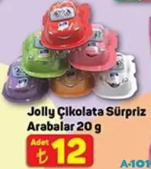 JOLLY ÇİKOLATA SÜRPRİZ ARABALAR 20 G